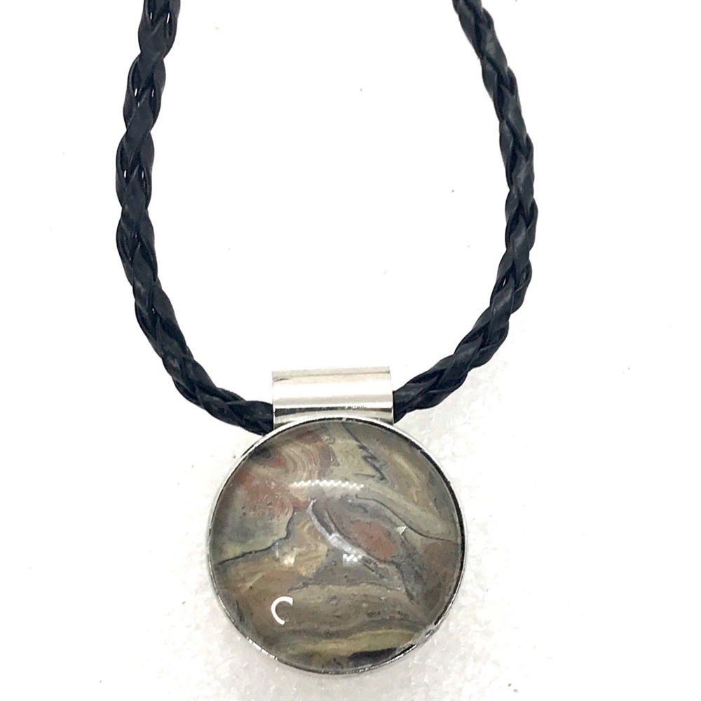 Necklace with handmade 20mm Snap Jewelry SN20 pendant